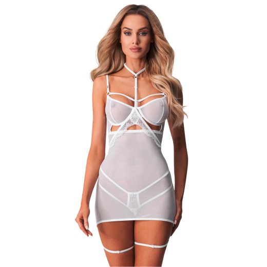 OBSESSIVE Arrowel Negligé Weiss