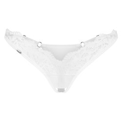 OBSESSIVE Arrowel Crotchless Thong Weiss