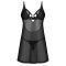OBSESSIVE Alliane Chemise & Thong Schwarz
