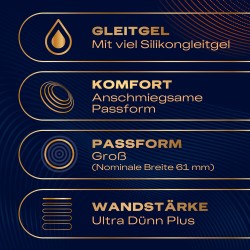 DUREX Intensity Premium Kondome XXL Latexfrei 10 Stk.
