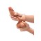 B-VIBE Slipskin Girthy Dildo Ø 4,4 cm x 15,4 cm Mocca