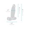 B-VIBE Slipskin Girthy Dildo Ø 4,4 cm x 15,4 cm Mocca
