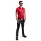 REGNES FETISH PLANET Polo Shirt mit Reissverschluss Rot