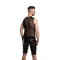 REGNES FETISH PLANET Ärmelloses Mesh T-Shirt Schwarz