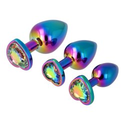P&L Anal-Plugs mit herzförmiger Ziersteinbasis...