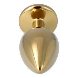 P&L Anal-Plug mit Ziersteinbasis aus Aluminium Large Gold/Rosé
