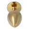 P&L Anal-Plug mit Ziersteinbasis aus Aluminium Large Gold/Rosé