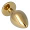 P&L Anal-Plug mit Ziersteinbasis aus Aluminium Large Gold/Rosé