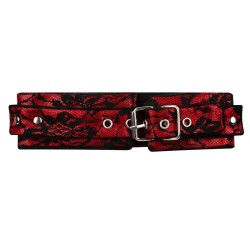 BEDROOM FANTASIES Lace & Leather Look BDSM Kit 9-teilig Rot/ Schwarz