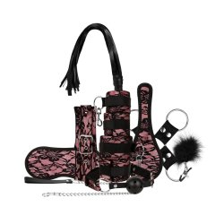 BEDROOM FANTASIES Bound by Lace BDSM Set 9-teilig Pink/...