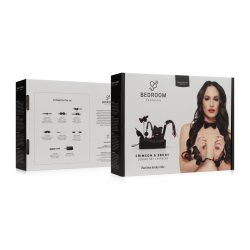 BEDROOM FANTASIES Crimson & Ebony Luxury BDSM Set 8-teilig Schwarz/Rot