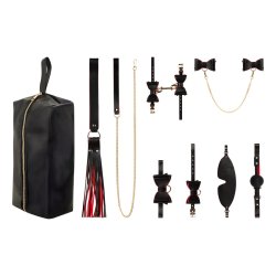 BEDROOM FANTASIES Crimson & Ebony Luxury BDSM Set 8-teilig Schwarz/Rot