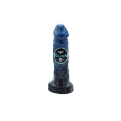 KIOTOS Revolt Blue Wave Dildo 25 Ø 6.5 cm x 26 cm Blau/Schwarz