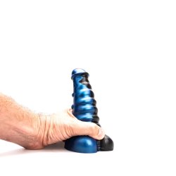 KIOTOS Revolt Blue Wave Dildo 12 Ø 5 cm x 15 cm Blau/Schwarz