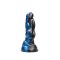 KIOTOS Revolt Blue Wave Dildo 09 Large Ø 9.5 cm x 25 cm Blau/Schwarz