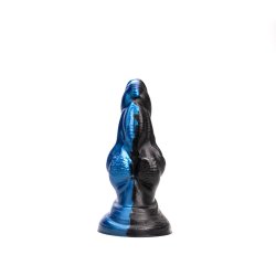 KIOTOS Revolt Blue Wave Dildo 09 Medium Ø 8 cm x 22 cm Blau/Schwarz
