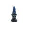 KIOTOS Revolt Blue Wave Dildo 09 Small Ø 6.5 cm x 17.5 cm Blau/Schwarz