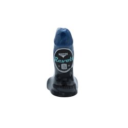 KIOTOS Revolt Blue Wave Dildo 08 Small Ø 5 cm x 16 cm Blau/Schwarz
