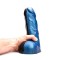 KIOTOS Revolt Blue Wave Dildo 06 Large Ø 7.5 cm x 25.5 cm Blau/Schwarz