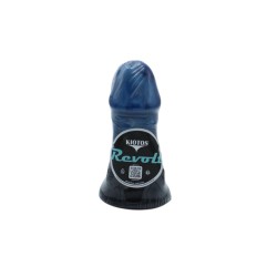 KIOTOS Revolt Blue Wave Dildo 05 Medium Ø 5 cm x 14.5 cm Blau/Schwarz