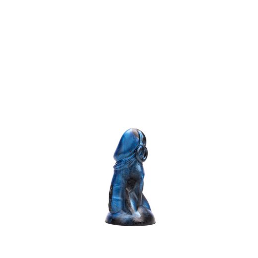KIOTOS Revolt Blue Wave Dildo 05 Small Ø 4.5 cm x 12 cm Blau/Schwarz