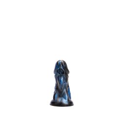 KIOTOS Revolt Blue Wave Dildo 05 Small Ø 4.5 cm x 12 cm Blau/Schwarz