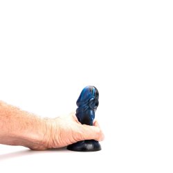 KIOTOS Revolt Blue Wave Dildo 05 Small Ø 4.5 cm x 12 cm Blau/Schwarz