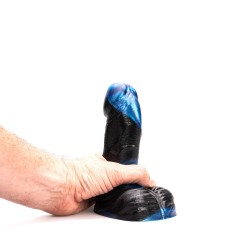 KIOTOS Revolt Blue Wave Dildo 04 Small Ø 5.5 cm x 17 cm Blau/Schwarz