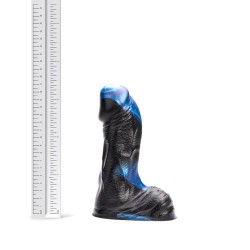 KIOTOS Revolt Blue Wave Dildo 04 Small Ø 5.5 cm x 17 cm Blau/Schwarz