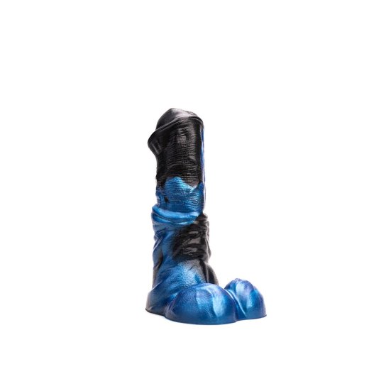 KIOTOS Revolt Blue Wave Dildo 01 Medium Ø 5.5 cm x 18 cm Blau/Schwarz