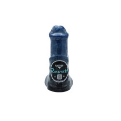 KIOTOS Revolt Blue Wave Dildo 01 Medium Ø 5.5 cm x 18 cm Blau/Schwarz