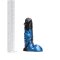 KIOTOS Revolt Blue Wave Dildo 01 Medium Ø 5.5 cm x 18 cm Blau/Schwarz