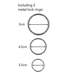 HIDDEN DESIRE Thigh Strap-On mit 3 Ringen