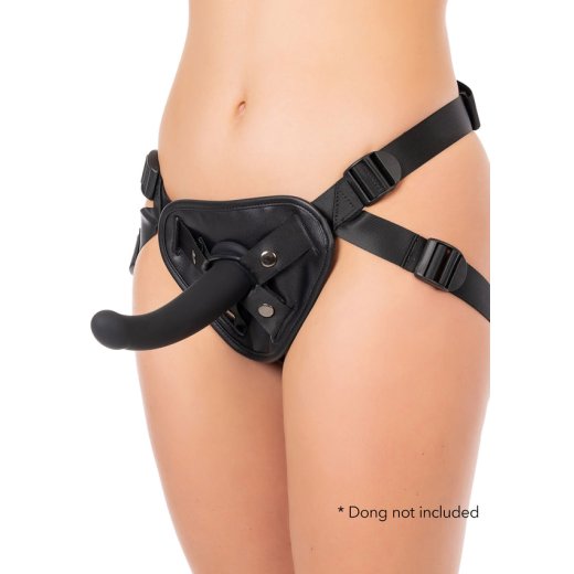HIDDEN DESIRE Inferno Back Support Strap-On Harness mit 3 Ringen