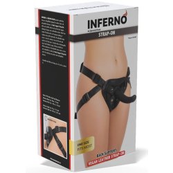 HIDDEN DESIRE Inferno Back Support Strap-On Harness mit 3...