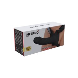 HIDDEN DESIRE Inferno Hollow Penis Strap-On 16cm Schwarz