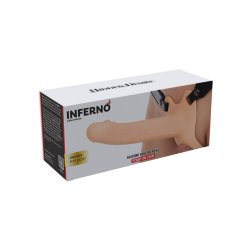 HIDDEN DESIRE Inferno Hollow Penis Strap-On 20cm Beige