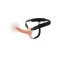 HIDDEN DESIRE Inferno Hollow Vibrating Penis Strap-On 16cm Beige