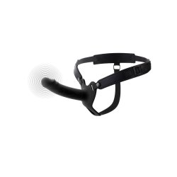 HIDDEN DESIRE Inferno Hollow Vibrating Penis Strap-On 16cm Schwarz