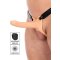 HIDDEN DESIRE Inferno Hollow Vibrating Penis Strap-On 20cm Beige