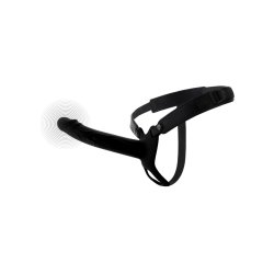 HIDDEN DESIRE Inferno Hollow Vibrating Penis Strap-On 20cm Schwarz