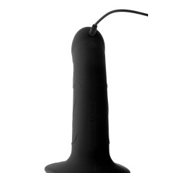 HIDDEN DESIRE Inferno Hollow Vibrating Penis Strap-On 20cm Schwarz