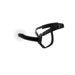 HIDDEN DESIRE Inferno Hollow Vibrating Penis Strap-On 18cm Schwarz