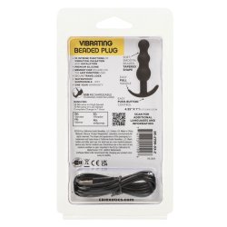 CALEXOTICS Boundless Vibrating Beaded Plug Schwarz