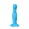 VIRGITE Dildo "Lovely" mit Vibration & Fernbedienung aus Silikon Blau