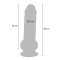 TOY JOY Get Real Deluxe Extra Thick Dildo aus TPE Ø 5 x 20 cm Light Skin