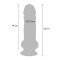 TOY JOY Get Real Deluxe Extra Thick Dildo aus TPE Ø 5.5 x 23 cm Light Skin