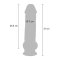 TOY JOY Get Real Deluxe Extra Thick Dildo aus TPE Ø 7 x 31 cm Light Skin