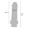 TOY JOY Get Real Deluxe Extra Thick Dildo aus TPE Ø 7.5 x 34.5 cm Light Skin
