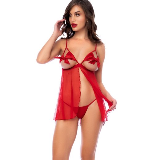 MAPALÉ Tie The Knot Babydoll  2-teilig Rot